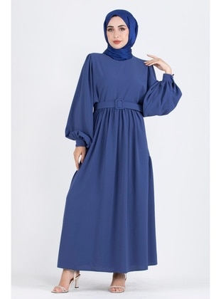 Saxe Blue - Modest Dress - Sevitli