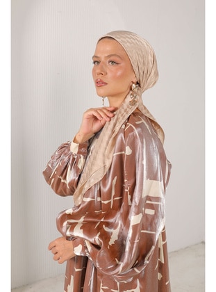 Beige - Shawl - Melike Tatar