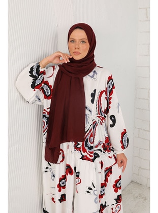 Burgundy - Shawl - Melike Tatar