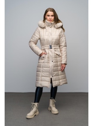 Stone Color - Puffer Jackets - Olcay