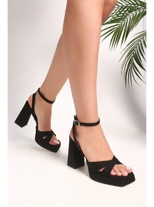 Platform - Black - Heels - Shoeberry