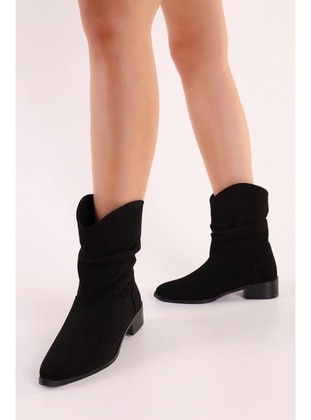 Boot - 450gr - Black Suede - Boots - Shoeberry