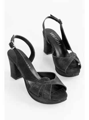 Platform - 350gr - Black - Heels - Shoeberry