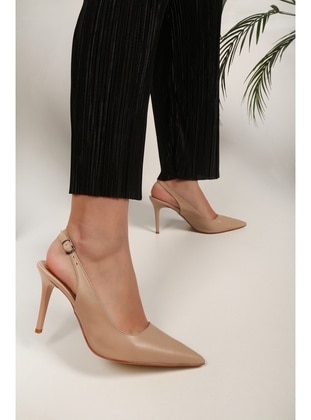 Stilettos & Evening Shoes - Nude - Heels - Shoeberry