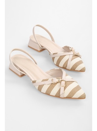 Flat - 250gr - Beige - Flat Shoes - Shoeberry