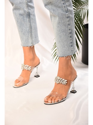 Sandal - Silver tone - Slippers - Shoeberry