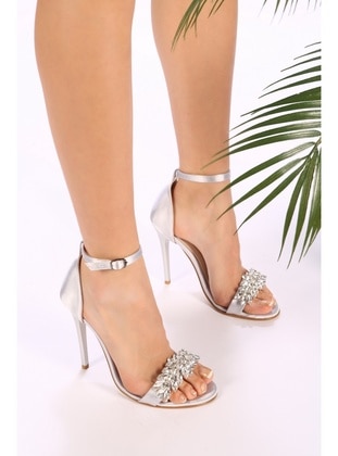 High Heel - Silver tone - Heels - Shoeberry