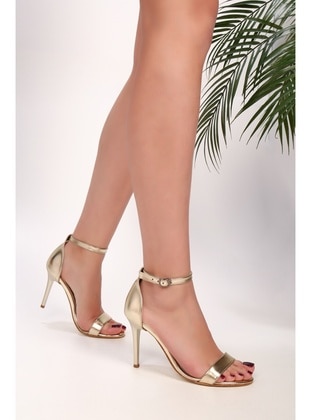 High Heel - Golden color - Heels - Shoeberry