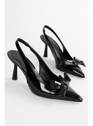 Stilettos & Evening Shoes - 300gr - Black Patent Leather - Heels - Shoeberry