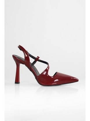 Stilettos & Evening Shoes - 300gr - Burgundy - Heels - Shoeberry