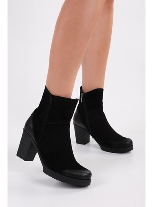 Boot - 450gr - Black Suede - Boots - Shoeberry