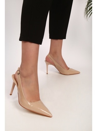 Stilettos & Evening Shoes - Nude - Heels - Shoeberry