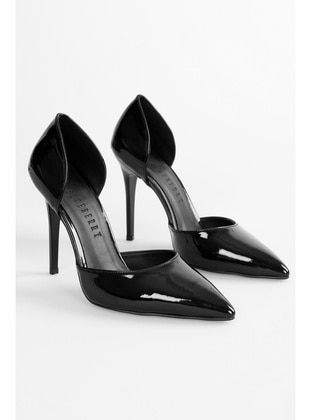 Stilettos & Evening Shoes - 300gr - Black Patent Leather - Heels - Shoeberry