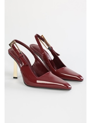 Stilettos & Evening Shoes - 300gr - Burgundy - Heels - Shoeberry