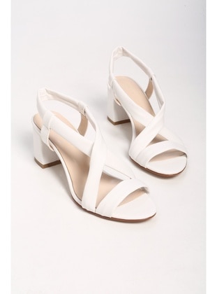 High Heel - White - Heels - Shoeberry