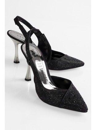 Stilettos & Evening Shoes - 300gr - Black - Heels - Shoeberry