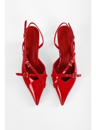 Stilettos & Evening Shoes - 300gr - Red - Heels - Shoeberry