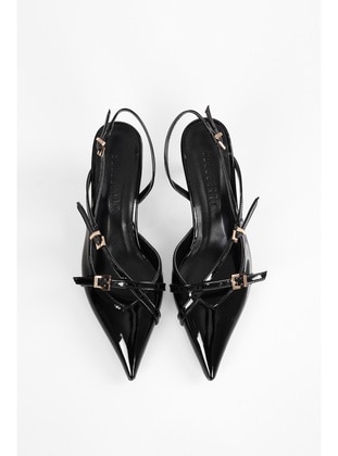 Stilettos & Evening Shoes - 300gr - Black Patent Leather - Heels - Shoeberry