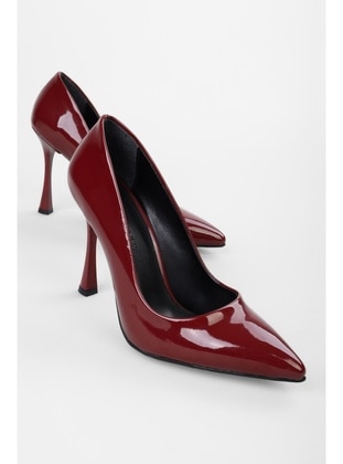 Stilettos & Evening Shoes - 300gr - Burgundy - Heels - Shoeberry