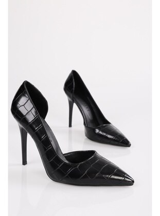 Stilettos & Evening Shoes - 300gr - Black - Heels - Shoeberry