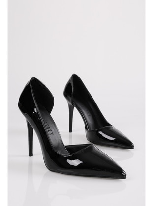 Stilettos & Evening Shoes - 300gr - Black Patent Leather - Heels - Shoeberry