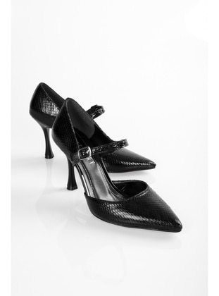 Stilettos & Evening Shoes - 300gr - Black - Heels - Shoeberry