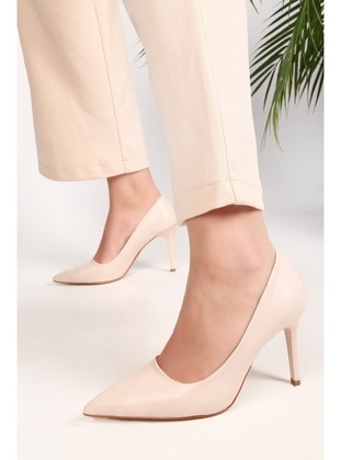 High Heel - Beige - Heels - Shoeberry