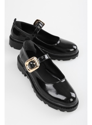 Flat - 250gr - Black Patent Leather - Flat Shoes - Shoeberry