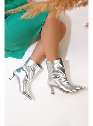 Boot - Silver tone - Boots - Shoeberry