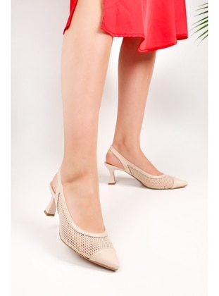 Stilettos & Evening Shoes - Nude - Heels - Shoeberry