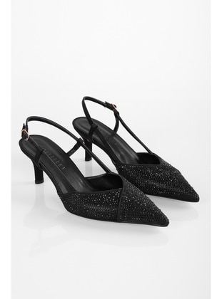 Stilettos & Evening Shoes - 300gr - Black - Heels - Shoeberry