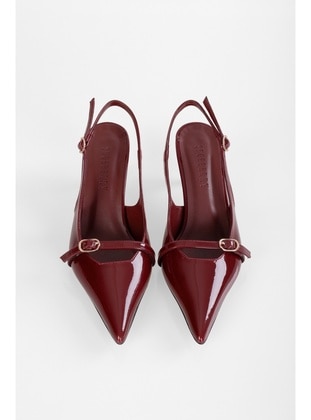 Stilettos & Evening Shoes - 300gr - Burgundy - Heels - Shoeberry