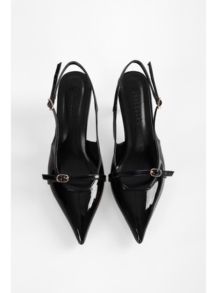 Stilettos & Evening Shoes - 300gr - Black Patent Leather - Heels - Shoeberry