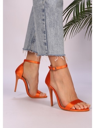 High Heel - Orange - Heels - Shoeberry