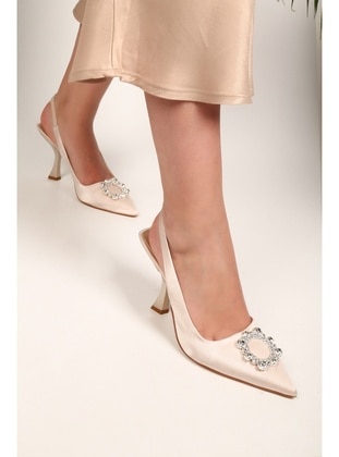 Stilettos & Evening Shoes - Nude - Heels - Shoeberry