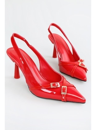 Stilettos & Evening Shoes - 300gr - Red - Heels - Shoeberry