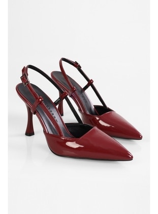 Stilettos & Evening Shoes - 300gr - Burgundy - Heels - Shoeberry