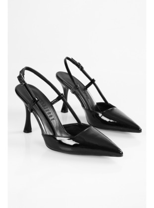 Stilettos & Evening Shoes - 300gr - Black Patent Leather - Heels - Shoeberry