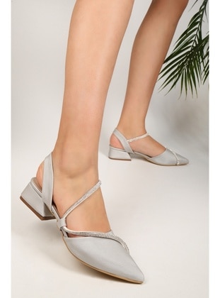 High Heel - Silver color - Heels - Shoeberry