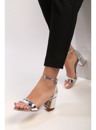 High Heel - Silver color - Heels - Shoeberry