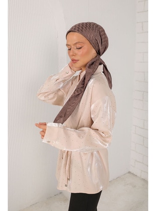 Brown - Shawl - Melike Tatar