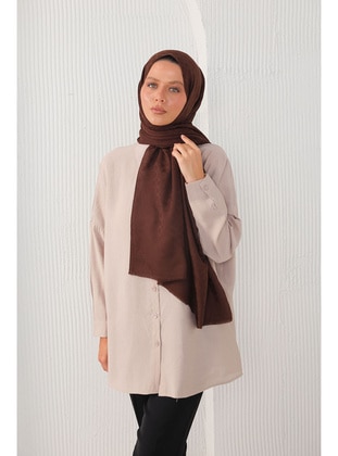 Brown - Shawl - Melike Tatar