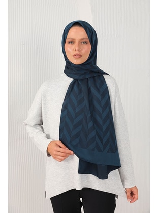 Navy Blue - Shawl - Melike Tatar