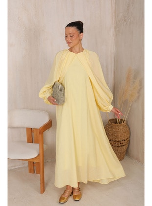 Yellow - Modest Dress - Melike Tatar