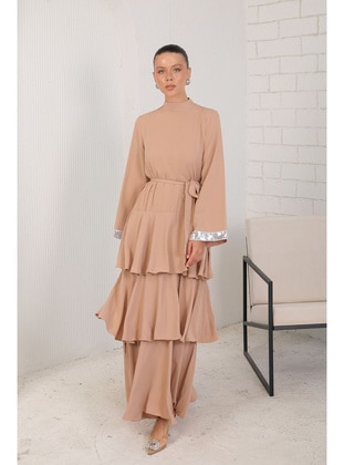 Stone Color - Modest Dress - Melike Tatar