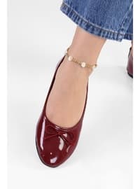 Flat - 250gr - Burgundy - Flat Shoes