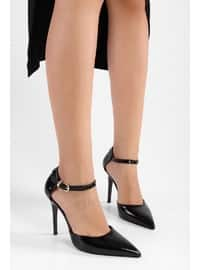 Stilettos & Evening Shoes - 300gr - Black Patent Leather - Heels