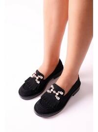 Loafer - 350gr - Black Suede - Casual Shoes