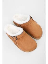 Flat Slippers - 250gr - Tan - Slippers