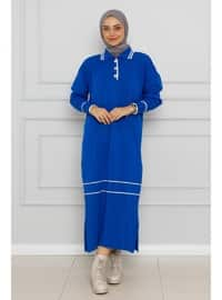 Saxe Blue - Knit Dresses